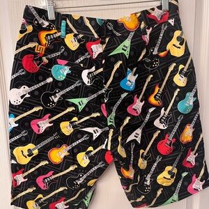 Loudmouth guitar shorts.  34waist, colorful golf shorts.